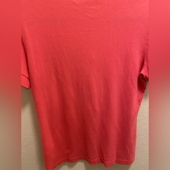 Tory Burch Pink Short Sleeve Polo Shirt With Gold Logo Buttons - Picture 5 of 7